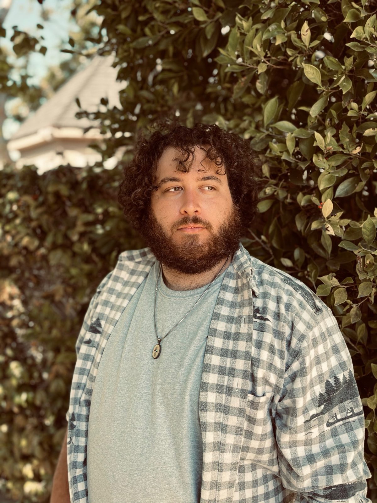 Graham DeFranco outdoors in daylight, plaid shirt — Instagram post by @grahamdefranco